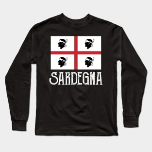 Love Sardegna Flag Sardo Pride Long Sleeve T-Shirt